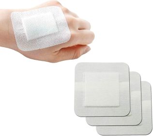 McKesson Island Dressing. Case of 100 Adhesive Dressings 6" x 6" for Wound Protection. Sterile dressings with Non-Adherent Island pad. Single use & La