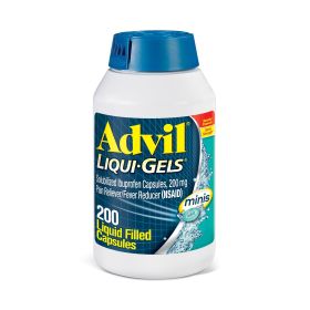 Advil Liqui-Gels Minis Pain and Headache Reliever Ibuprofen Capsules;  200 mg;  200 Count