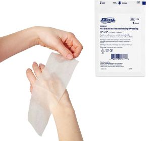 Dukal Pack of 12 Sterile Oil Emulsion Gauze Dressing 5" x 9". Non-Adherent Dressing. Highly Absorbent