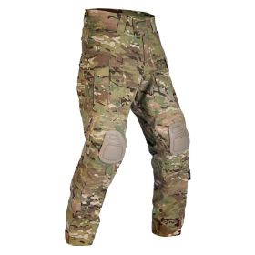 VOTAGOO G3 Combat Pants with Knee Pads Tactical Military Trousers Hunting Multicam Pants for Men Rip-Stop Airsoft Gear (Color: CP, size: 32)